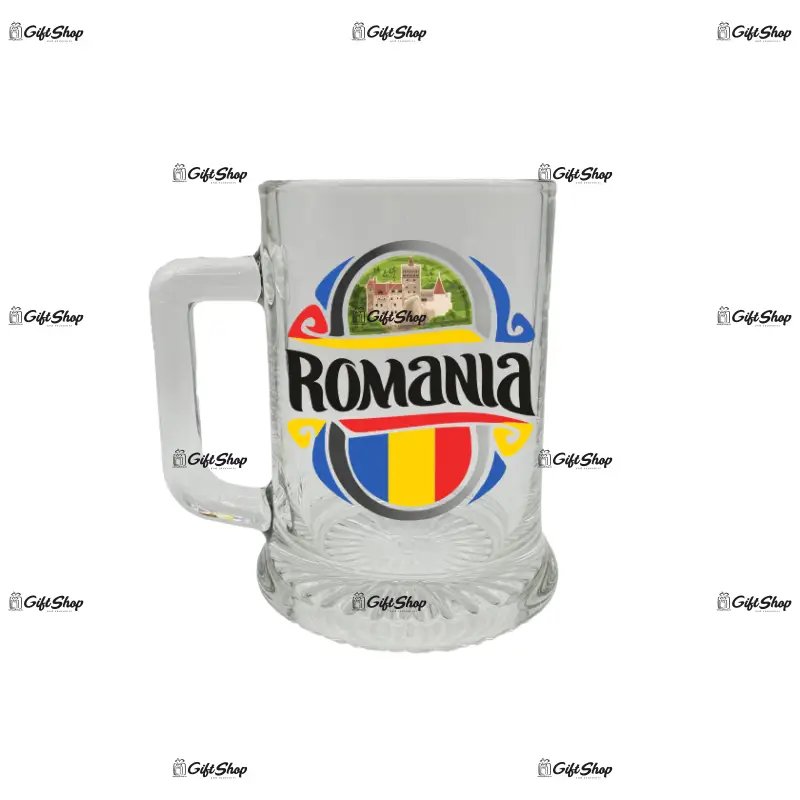 Castelul bran romania, halba cu mesaj